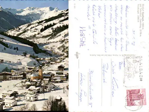 745891 Saalbach Saalbach-Hinterglemm m. Gamshag Tristkogel im Winter