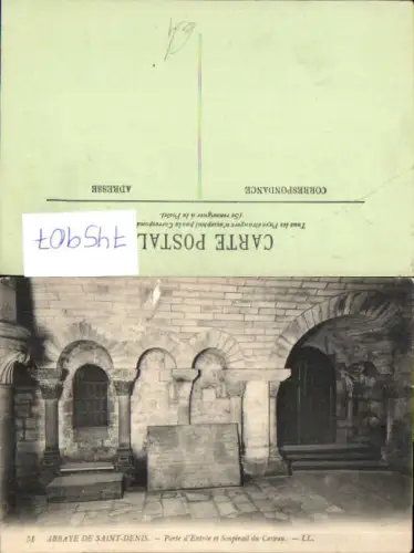 745907 Abbaye de Saint-Denis Porte d Entree et Soupirail du Caveau France