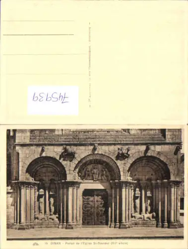 745939 Dinan Portail de l Eglise St Sauveur France