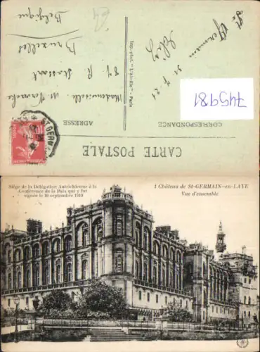 745981 Chateau de St-Germain-en-Laye Vue d ensemble France