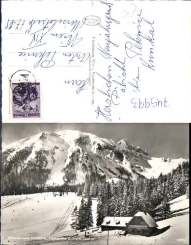 745993 Foto AK Prebichl Präbichl Alpengasthof Grüblalm im Winter