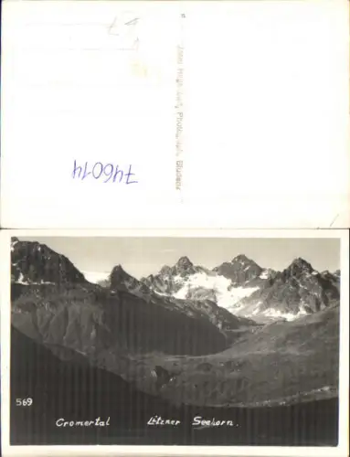 746014 Foto AK Cromertal Kromertal Litzner Seehorn Gaschurn pub Hegenbart 569