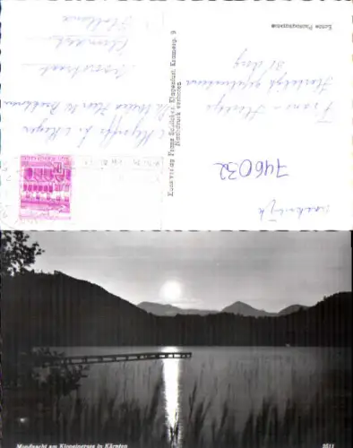 746032 Foto AK Mondnacht a. Klopeinersee Sankt Kanzian am Klopeiner See