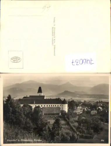 746037 Foto AK Eberndorf m. Hemmaberg Blick auf Stift Kärnten