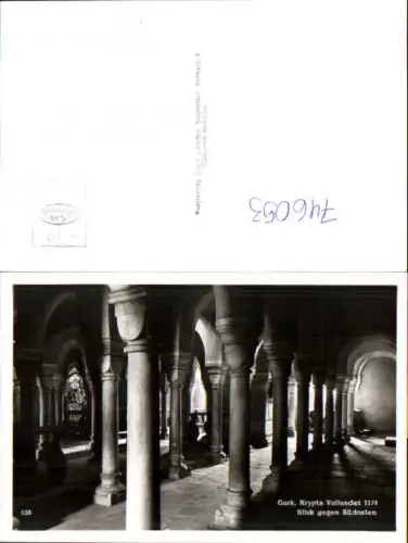 746053 Foto AK Gurk Krypta Blick geg. Südosten Dom Inneres