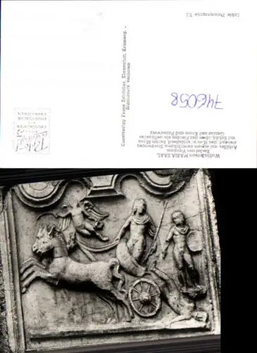 746058 Foto AK Maria Saal Römisches Relief Virunum Detailansicht Achilles Streitwagen