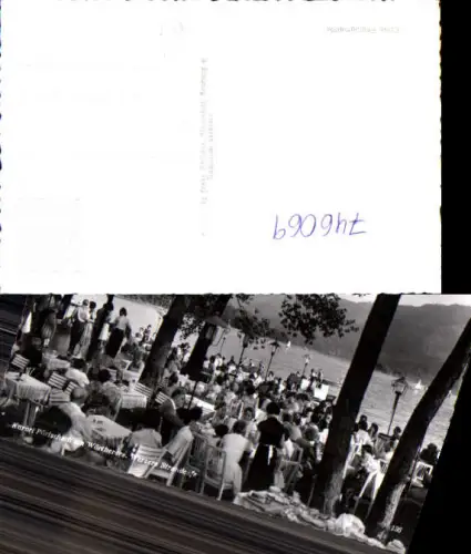 746069 Foto AK Pörtschach a. Wörthersee Werzers Strandufer Gastgarten Tanzen