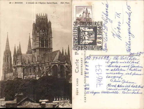 746137 Rouen L Abside de l Eglise Saint-Ouen Kirche France