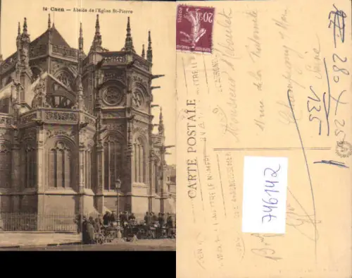746142 Caen Abside de l Eglise St-Pierre Kirche France