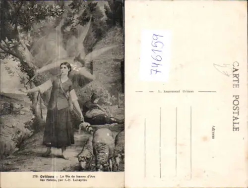 746159 Künstler AK J. E. Lenepveu Orleans La Vie de Jeanne d Arc Ses visions Engel France