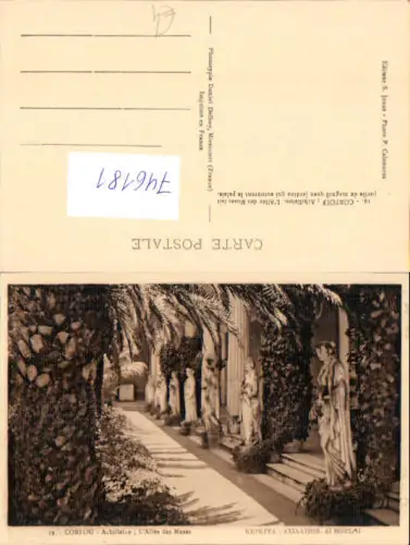 746181 Corfou Achilleion L Allee des Muses Korfu Greece