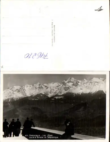746210 Foto AK Grenoble Les Alpes vues de la Terrasse du Telepherique France
