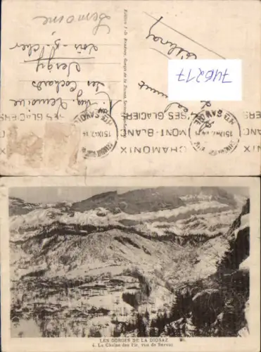 746217 Les Gorges de la Diosaz La Chaine des Fiz vue de Servoz France