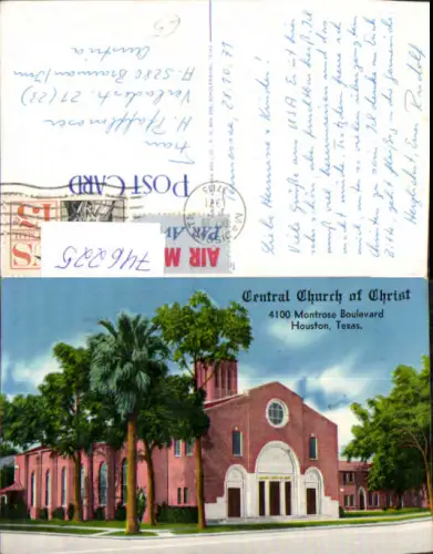 746225 Housten Texas Central Church of Christ Montrose Boulevard USA