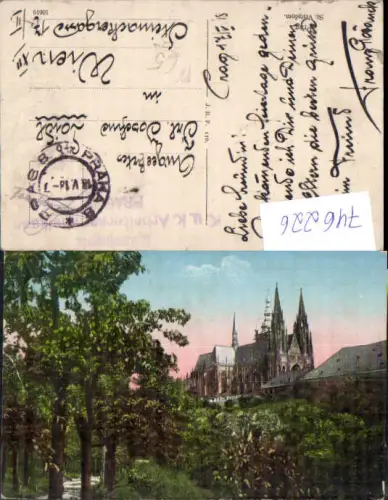746226 Prag St Veitsdom Dom Tschechien Feldpost Kuk Arbeitersammelkader 2 Kompagnie