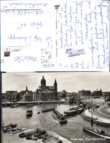 746230 Foto AK Amsterdam Prins Hendrikkade Schiffe Boote Nederlands