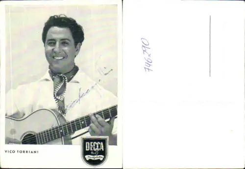746290 Autogrammkarte Autogramm Vico Torriani Sänger Schauspieler