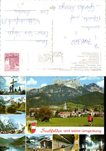 746322 Mehrbild AK Saalfelden am Steinernen Meer Gipfelkreuz Kitzsteinhorn Rudolfshütte