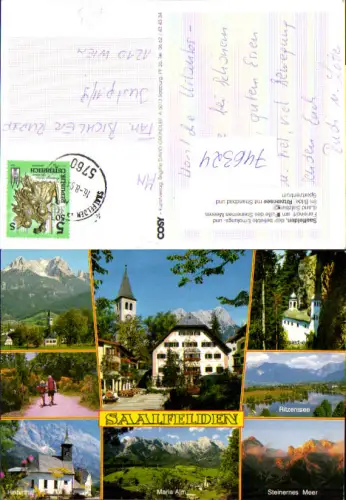 746324 Mehrbild AK Saalfelden am Steinernen Meer Ritzensee Maria Alm Einsiedelei