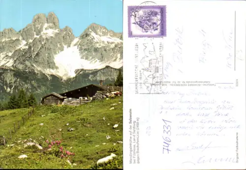 746331 Mandlingalmhütte Sulzenalm b. Filzmoos geg. Bischofsmütze