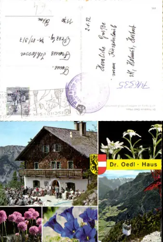 746335 Mehrbild AK Werfen Wimm Dr Oedl-Haus Seilbahn Gondel Alpenflora