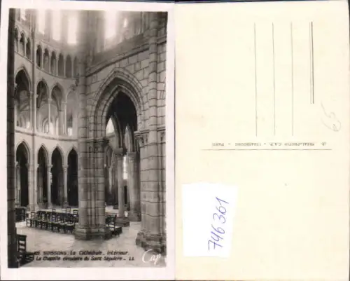 746361 Soissons La Cathedrale Interieur La Chapelle France