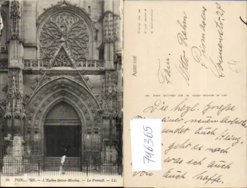 746365 Pontoise L Eglise Saint-Maclou Le Portail France