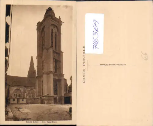 746369 Senlis Oise Tour Saint-Pierre France