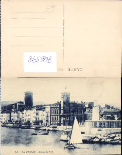 746398 La Ciotat Entree du Port Hafen Boote Segelboot France