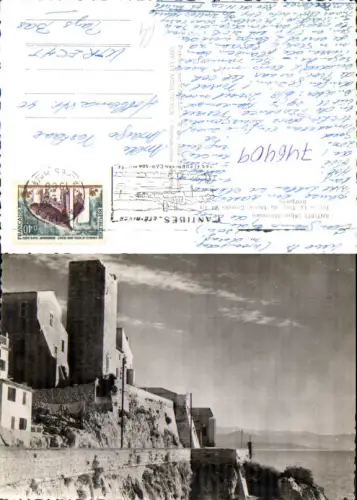 746409 Foto AK Antibes Alpes-Maritimes La Tour du Musee Grimaldi Remparts France