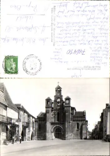 746410 Foto AK Villefranche-du-Perigord Place de l Eglise Kirche France