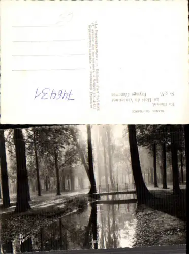 746431 Foto AK Paysage d Automne Bois de Vincennes France Brücke Wald