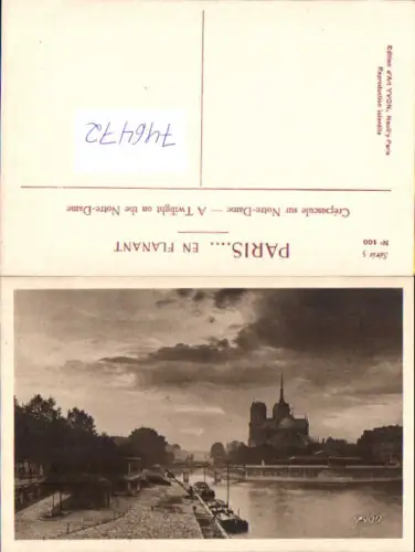 746472 Paris Crepuscule sur Notre-Dame France