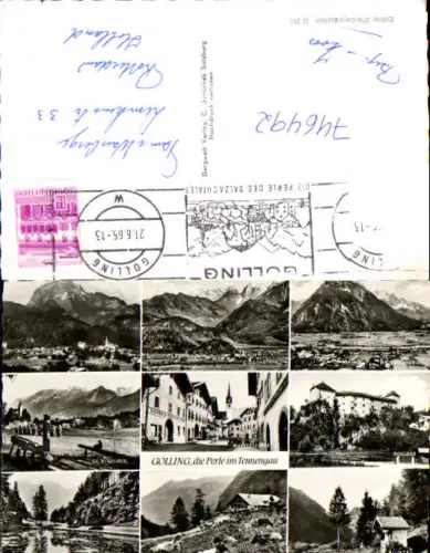 746492 Foto Mehrbild AK Golling im Tennengau Eglsee Schloss Bluntau Jochalm