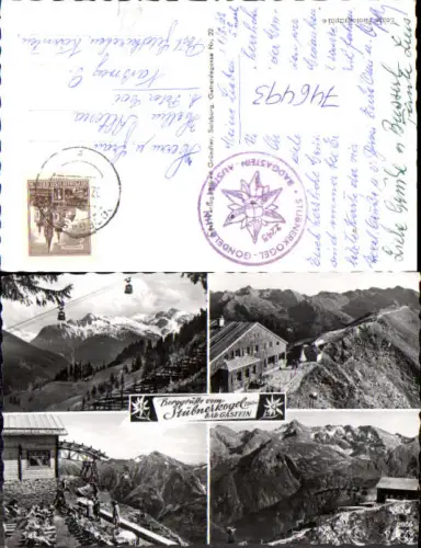 746493 Mehrbild Foto AK Bad Gastein Stübnerkogel Seilbahn Gondel Sonnenterrasse
