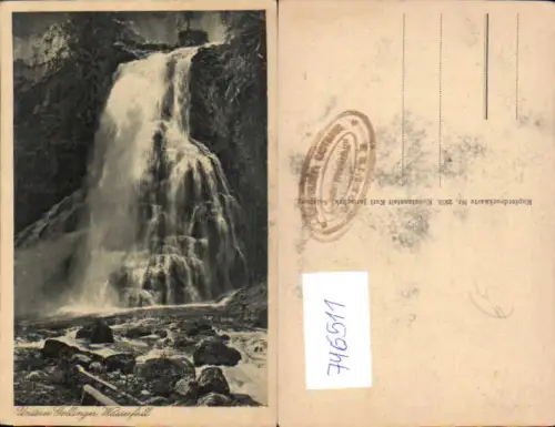 746511 Foto AK Nassfeld Schleierfall Wasserfall b. Bad Gastein
