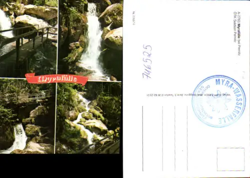 746525 Mehrbild AK Myrafälle b. Pernitz Wasserfall Brücke