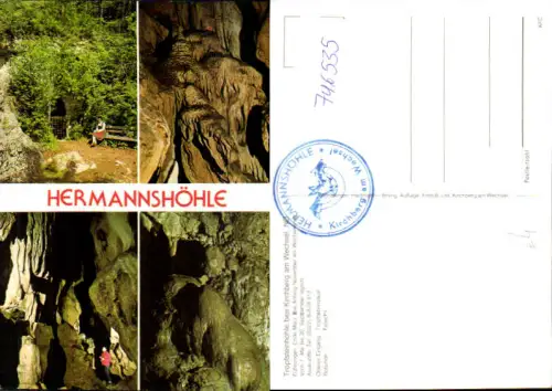 746535 Mehrbild AK Kirchberg a. Wechsel Hermannshöhle Eingang Frosch Tropfsteinhöhle