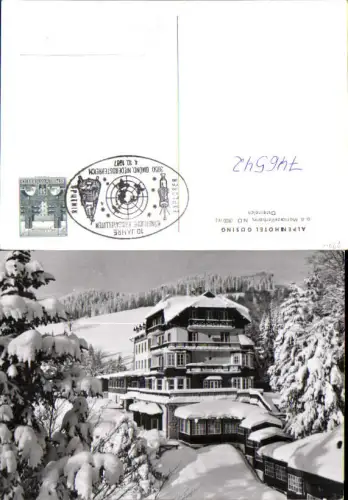 746542 Foto AK Puchenstuben Alpenhotel Gösing a. d. Mariazellerbahn im Winter