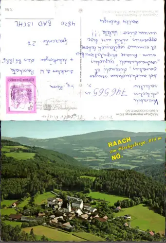 746565 Fliegeraufnahme Gloggnitz Raach a. Hochgebirge pub Alpine Luftbild 72798