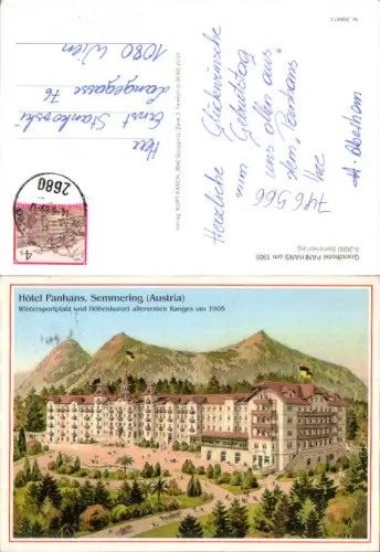 746566 Repro Semmering Grandhotel Panhans um 1905