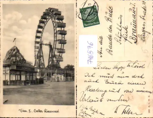 746576 Wien Vienna 2 Leopoldstadt Prater Riesenrad