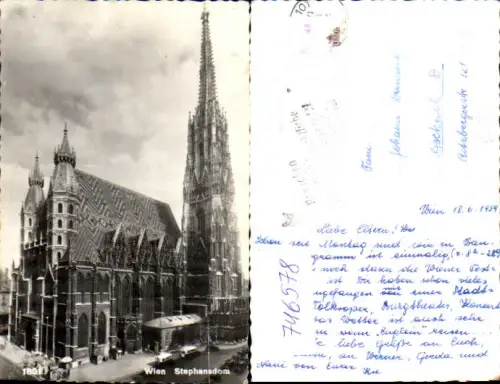 746578 Foto AK Wien Vienna Stephansdom