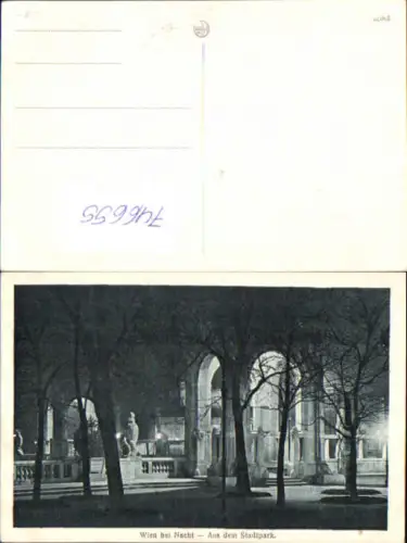 746655 Wien Vienna b. Nacht Aus dem Stadtpark
