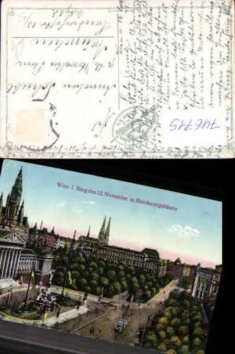 746715 Wien Vienna Ring des 12. November m. Reichsratgebäude Parlament Straßenbahn
