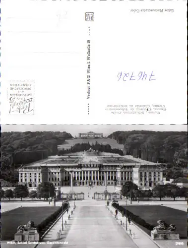 746726 Foto AK Wien Vienna Schloss Schönbrunn Gesamtansicht m. Gloriette