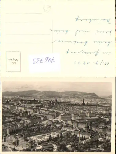 746733 Foto AK Wien Vienna Totale um 1942