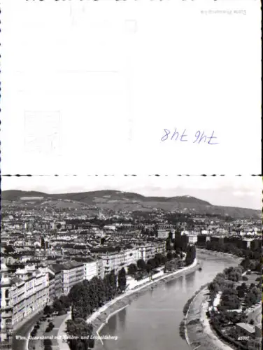 746748 Foto AK Wien Vienna Donaukanal mit Kahlen- u. Leopoldsberg