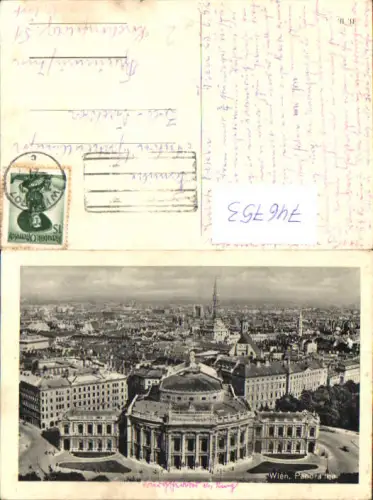 746753 Wien Vienna Panorama vom Rathaus Burgtheater am Ring