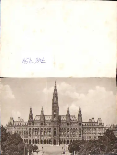 746754 Wien Vienna Rathaus von vorne